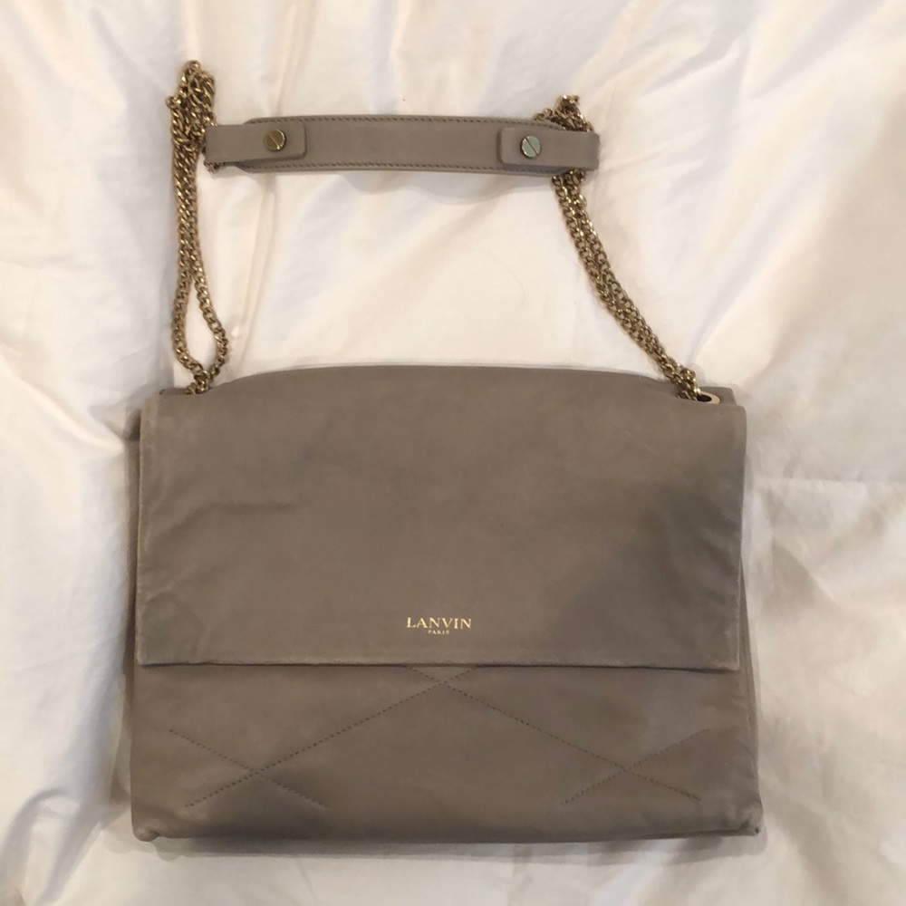 Lanvin Sugar Quilted Lambskin Shoulder Bag Medium